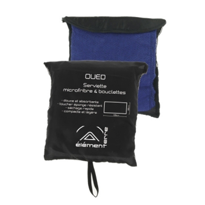 Toalha de microfibra azul Elementerre Oued 60 x 120