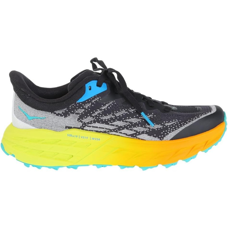 Sapato Hoka Speedgoat 5 W preto/amarelo/laranja