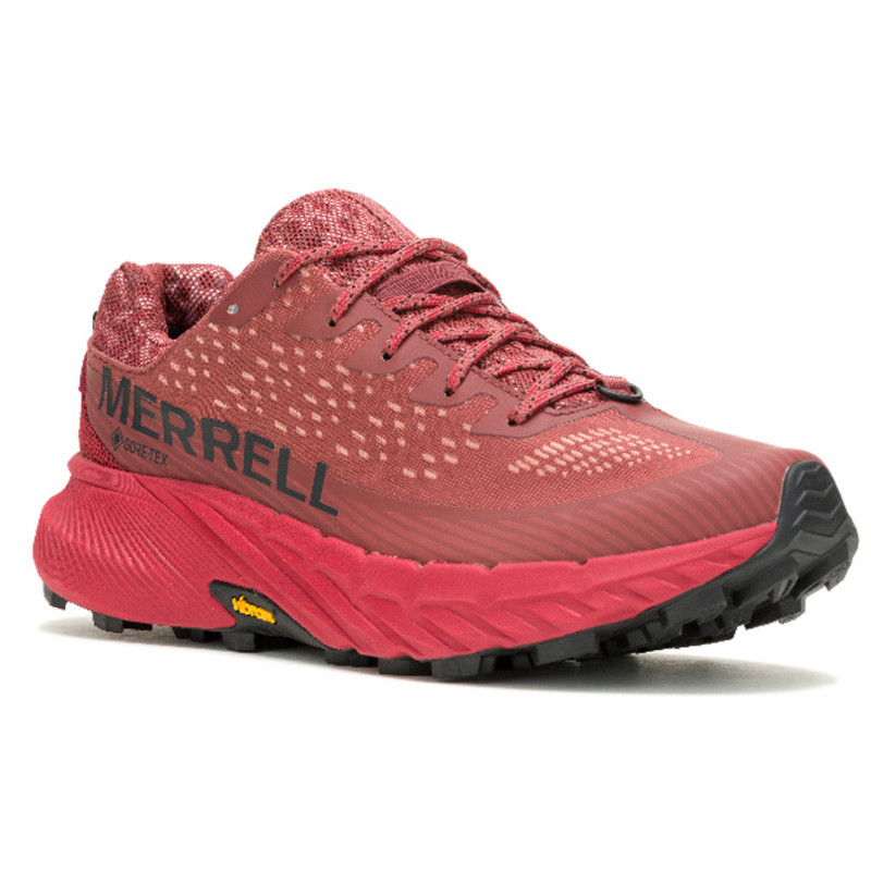 Sapato vermelho Merrell Agility Peak 5 GTX