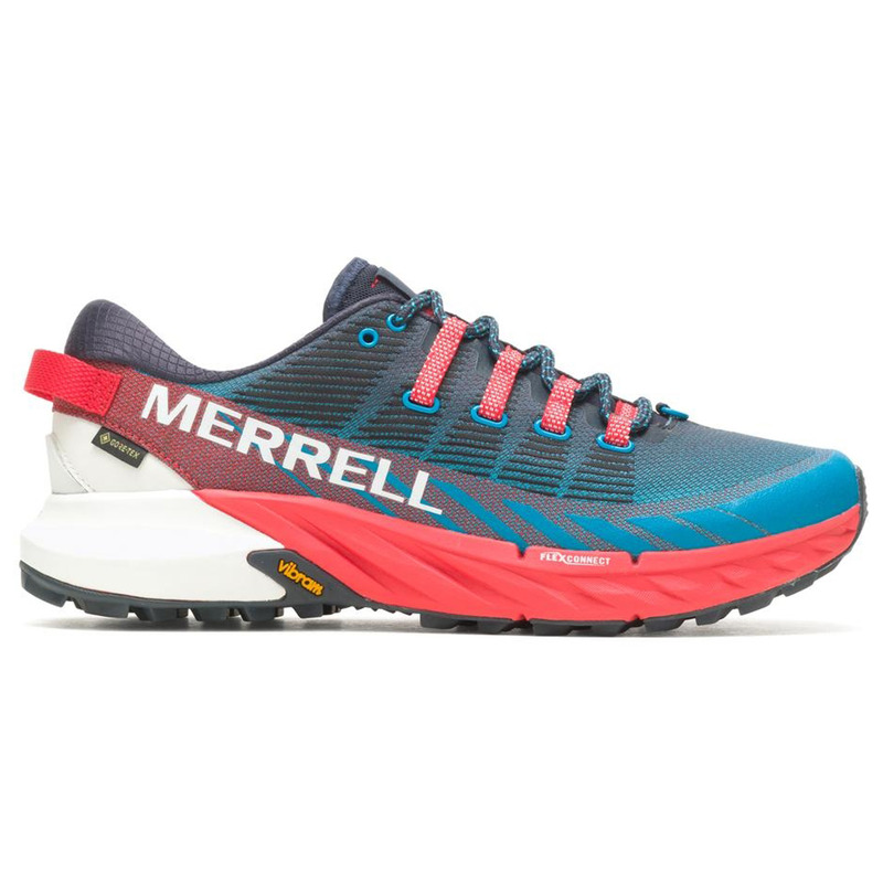 Sapato Merrell Agitily Peak 4 GTX azul/vermelho