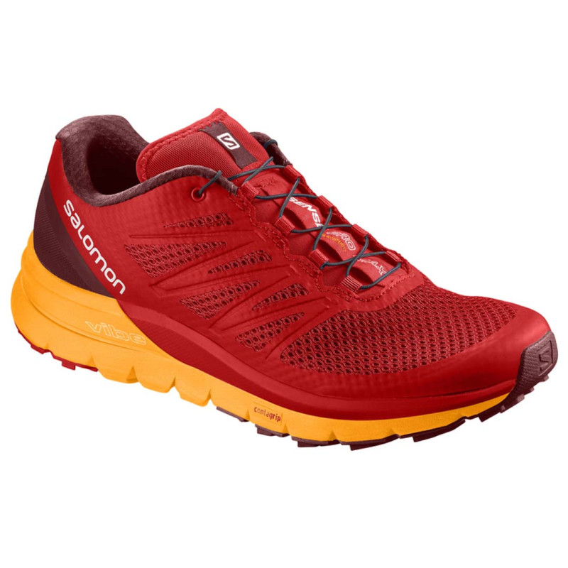 Sapato vermelho Salomon Sense Pro Max