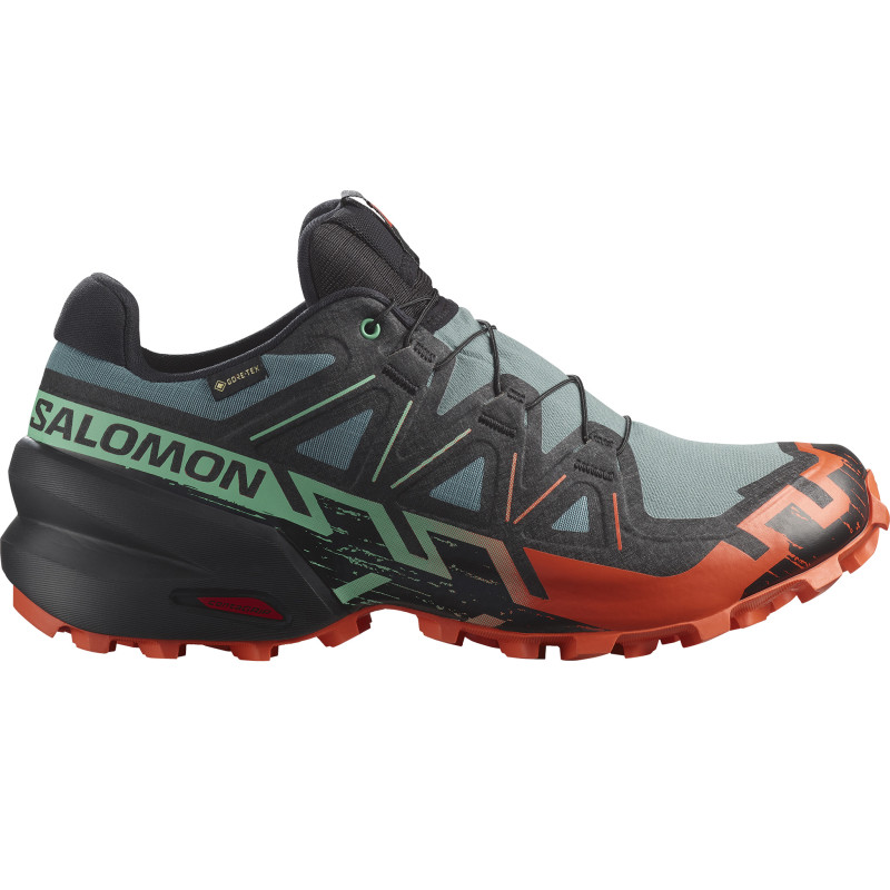 Sapato Salomon Speedcross 6 GTX cinza/preto/laranja