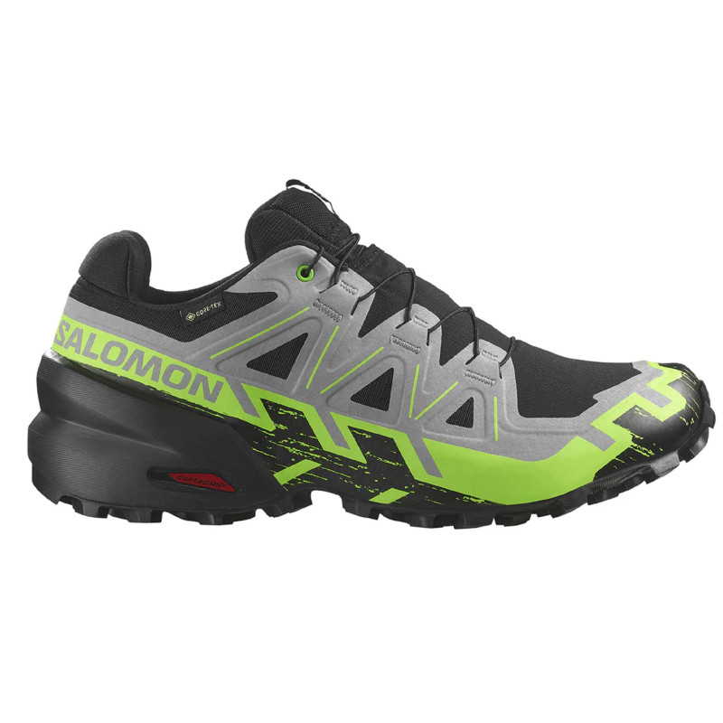 Tênis de corrida Salomon Speedcross 6 GTX cinza/preto/verde