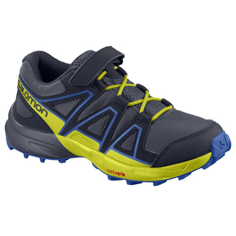 Tênis Salomon Speedcross Kid Cinza / Marinho / Lima
