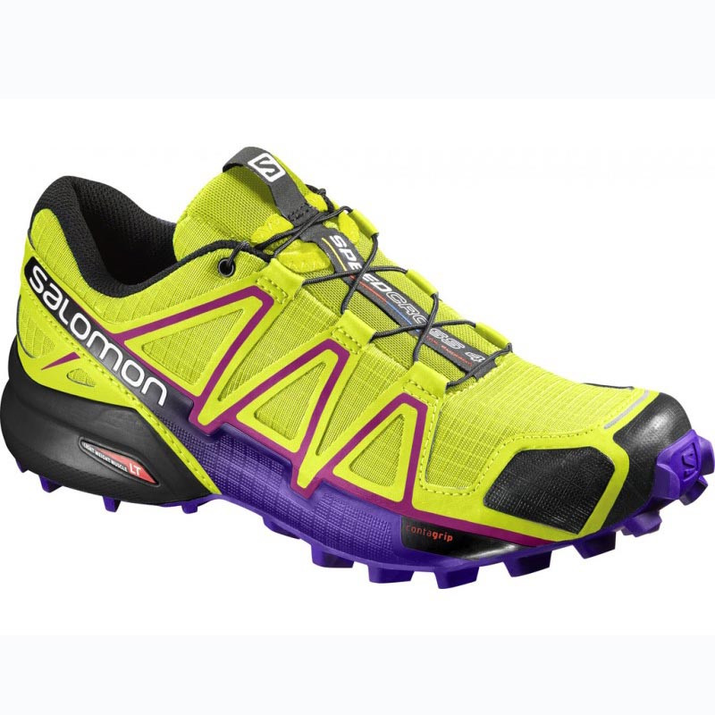 Tênis Salomon Speedcross 4 W Verde Lima / Violeta / Preto