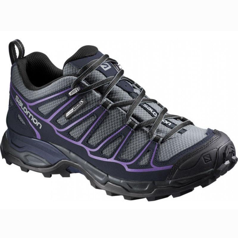 Sapato Salomon X Ultra Prime CS WP W Cinza / Preto / Roxo