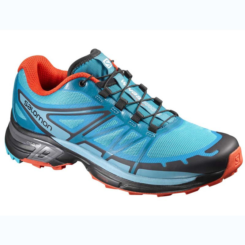 Sapato Salomon Wings Pro 2 W Azul / Laranja / Preto