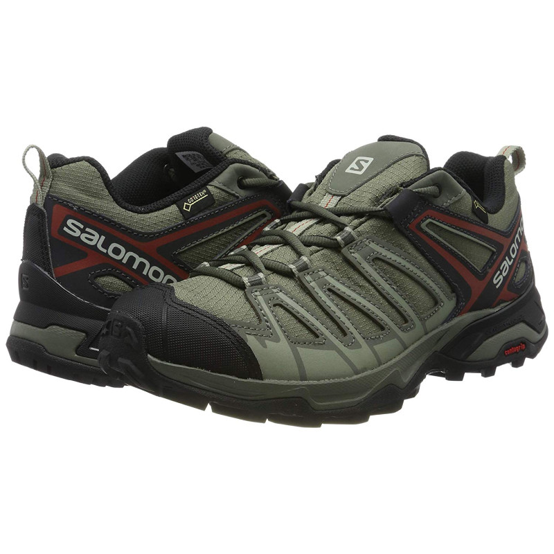 Sapatos Salomon X Ultra 3 Prime GTX Verde Cinza / Azulejo