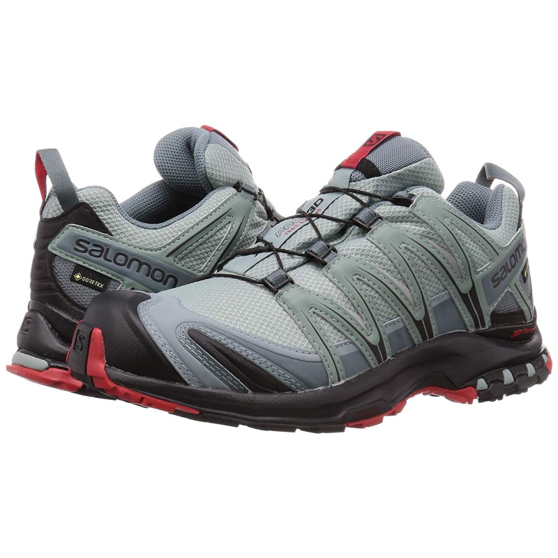 Sapatos Salomon XA Pro 3D GTX cinza / vermelho / preto