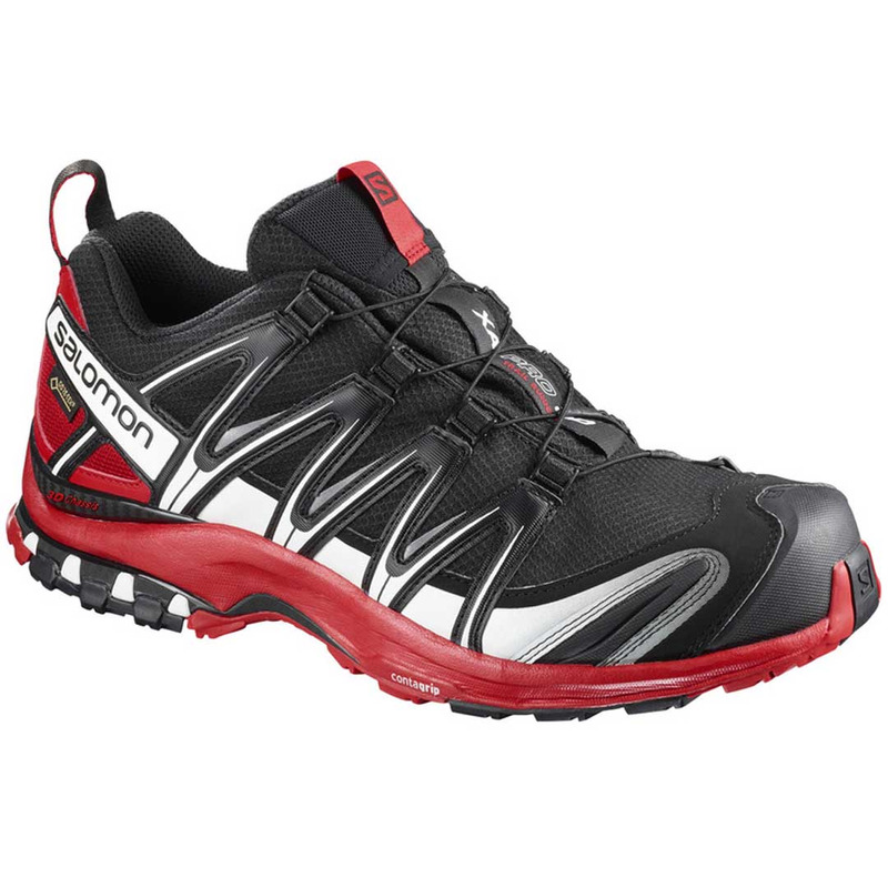 Sapato Salomon XA PRO 3D GTX preto / branco / vermelho