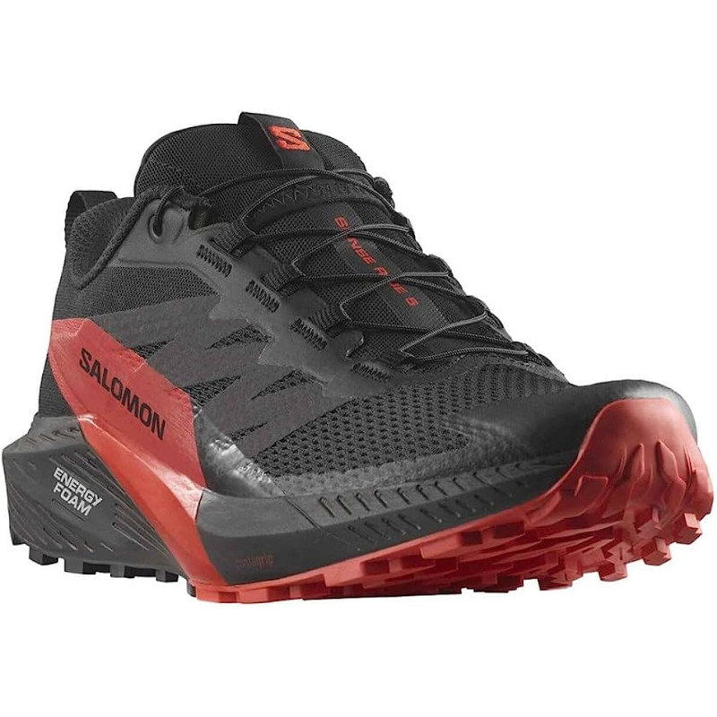 Sapatos Salomon Sense Ride 5 preto/vermelho