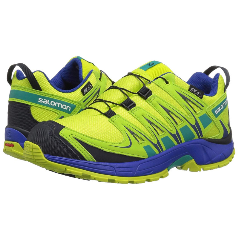 Sapatos Salomon XA PRO 3D CSWP J Lima / Azul