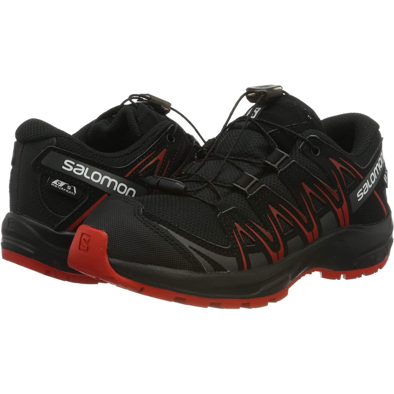 Sapatos Salomon XA PRO 3D CSWP J preto / vermelho