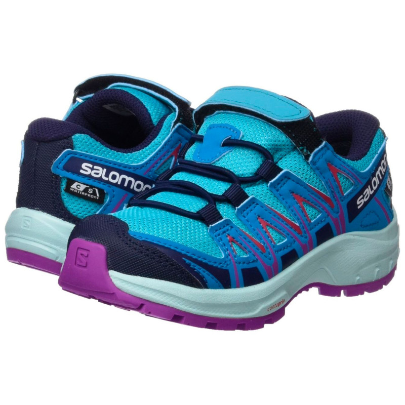 Salomon Xa PRO 3D CSWP K Aquamarine / Sapatos Rosa