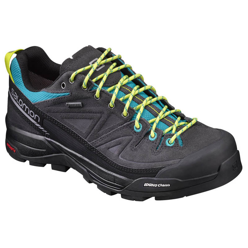 Sapato Salomon X Alp LTR GTX W preto / azul / limão