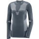 Camiseta Salomon Primo Warm Seamless W Gris