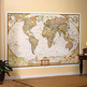 Mapa do mundo (Execu) em inglês 295X193 cm. - 1: 14.287.000 (3 peças)