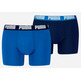 Pacote com 2 Boxers Puma Azul Marinho/Azul