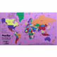 Puzzle do Mundo em Espuma 68 peças 100 países