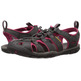 Sandalia Keen Clearwater CNX Couro Gris / Fucsia