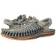 Sandalia Keen Uneek Flat Gris / Naranja