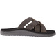 Teva Voya Slide Couro Sandália Dark Olive