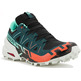 Tênis de corrida Salomon Speedcross 6 GTX W Preto/Verde/Vermelho