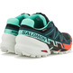 Tênis de corrida Salomon Speedcross 6 GTX W Preto/Verde/Vermelho