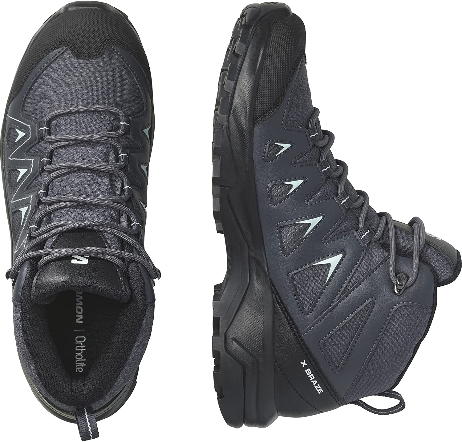 Botas Salomon X Braze Mid GTX W Gris/Negro - Peregrinoteca