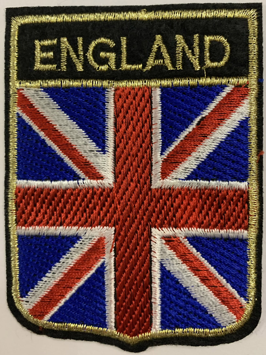 Patch bordado em tecido do Reino Unido - Peregrinoteca