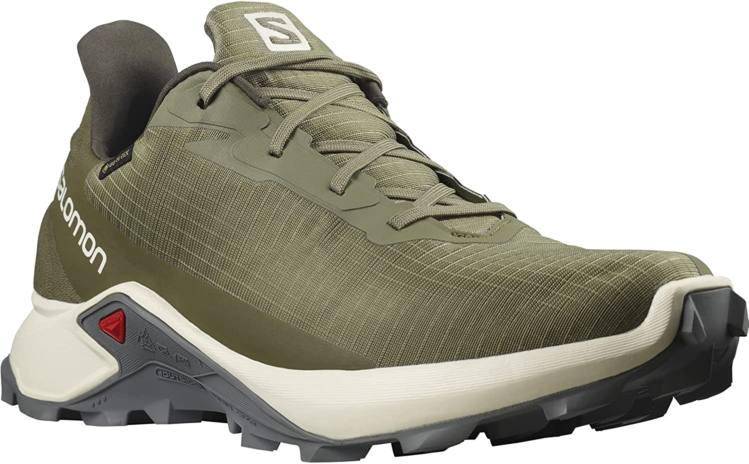 Sapatos verdes Salomon Alphacross 3 GTX